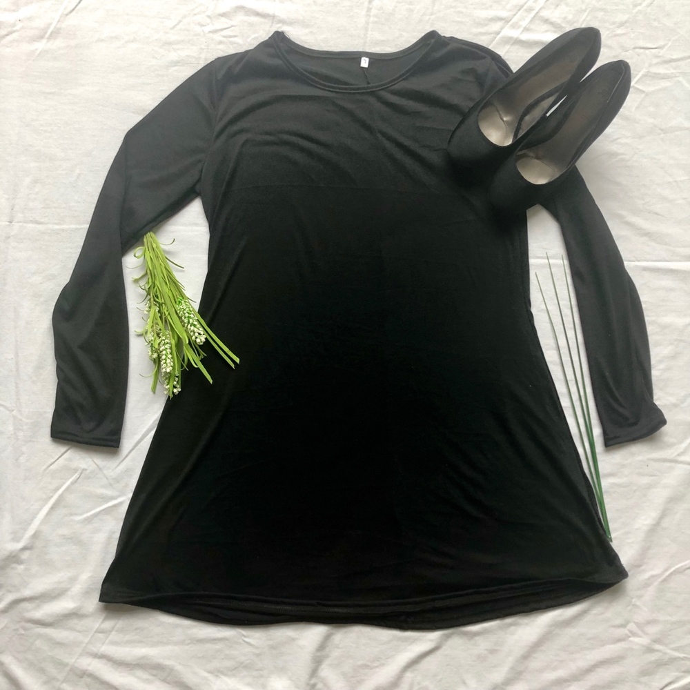 Black Piko-Style Dress